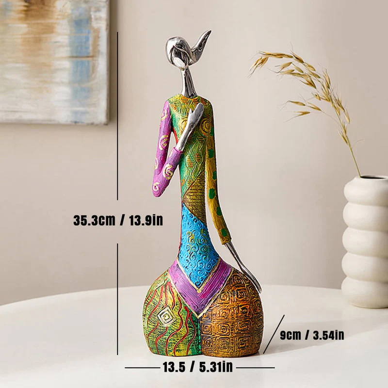 Abstract Colorful Female Statues - Image 5