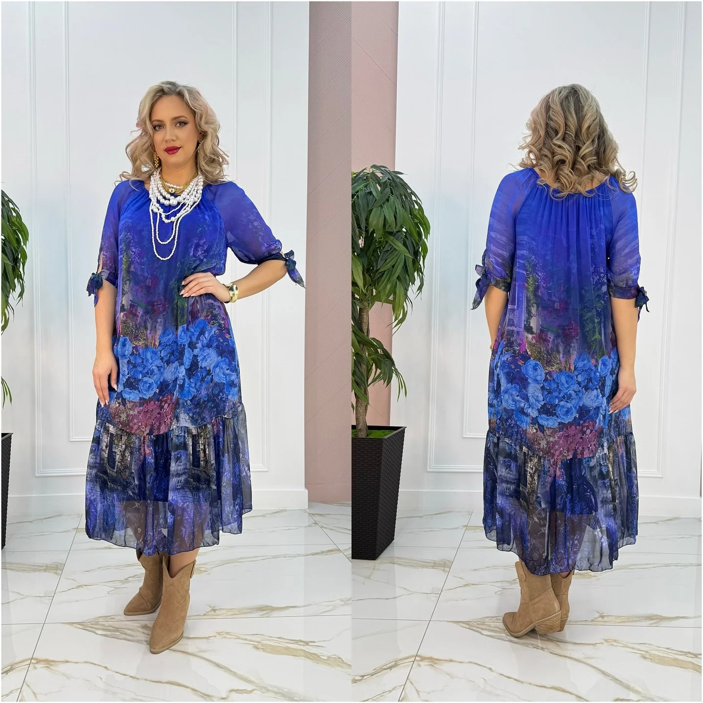Airy and Breathable Midi Dress - Image 3