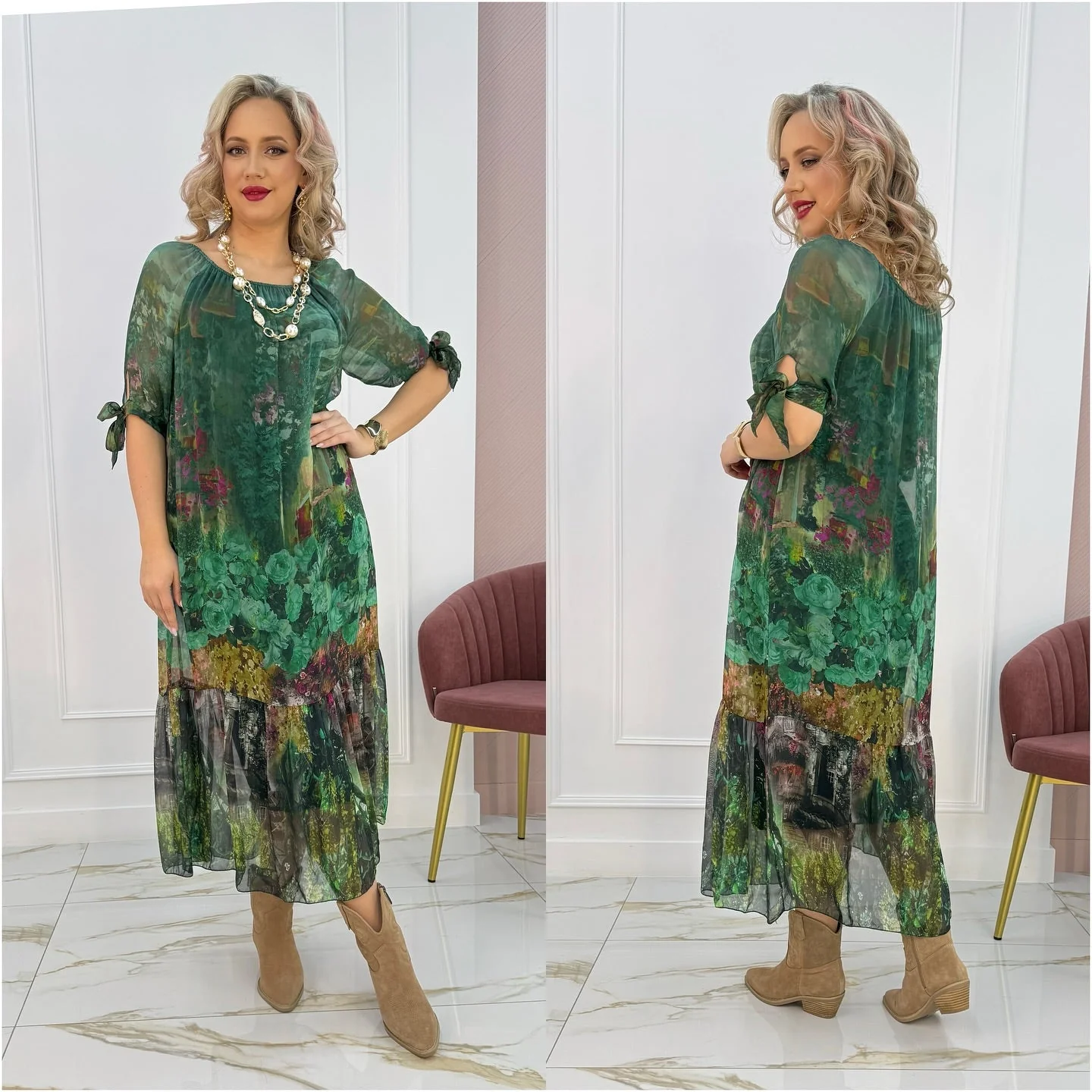 Airy and Breathable Midi Dress - Image 5