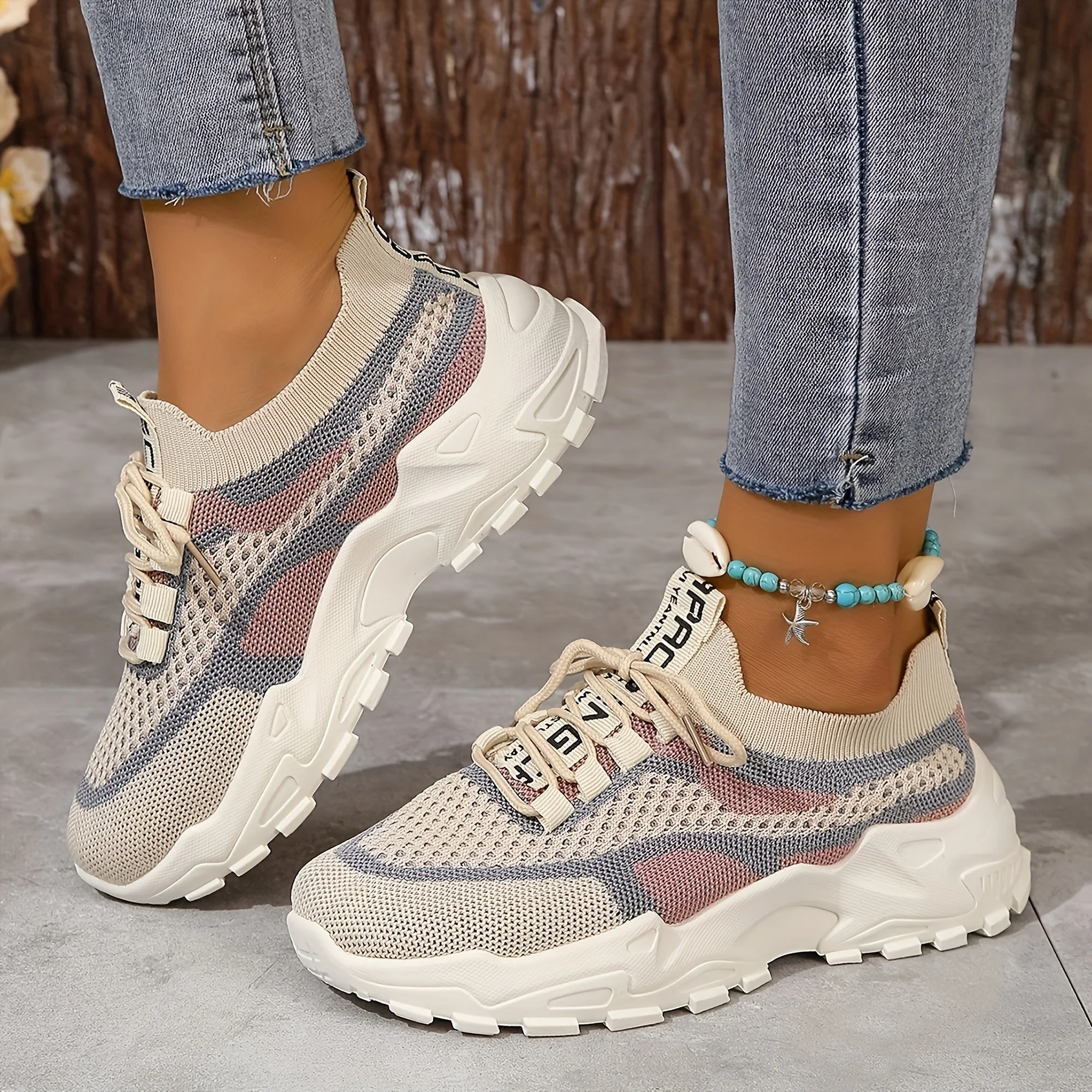 Amanda Stylish Mesh Sneakers with Flexible Fit - Image 2