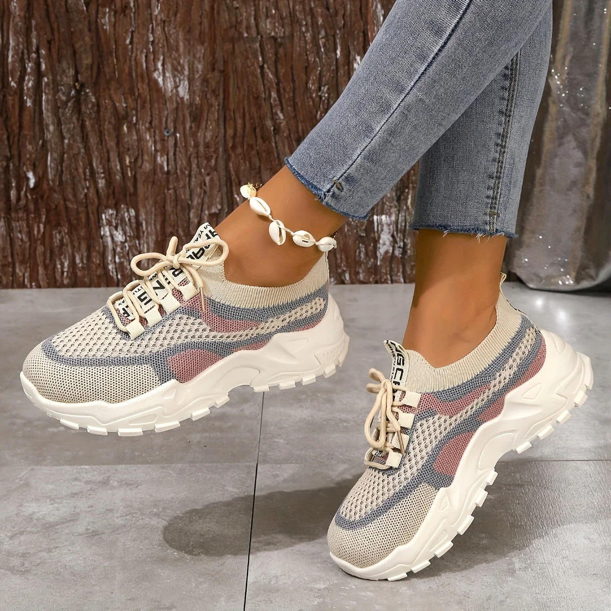Amanda Stylish Mesh Sneakers with Flexible Fit - Image 24