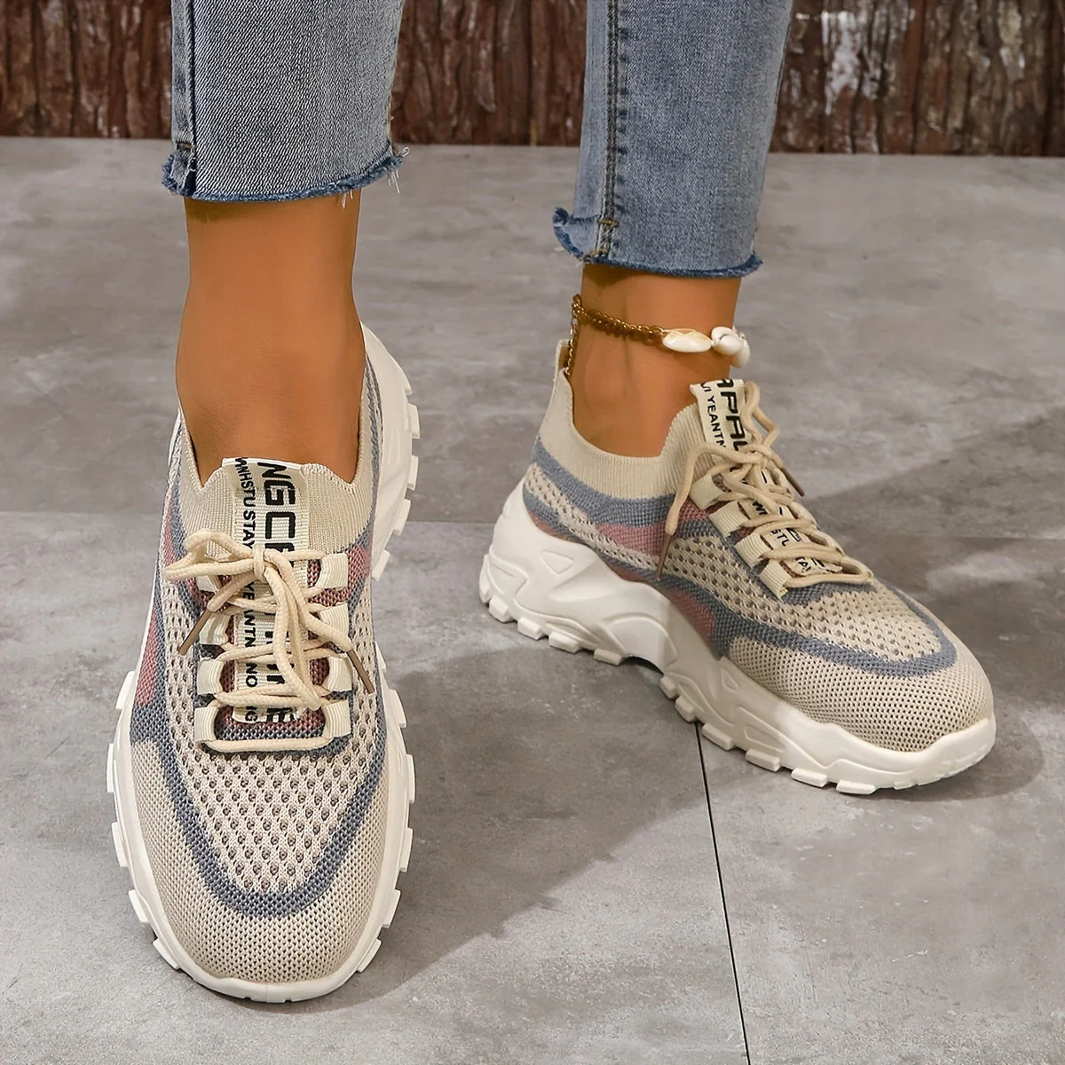 Amanda Stylish Mesh Sneakers with Flexible Fit - Image 25