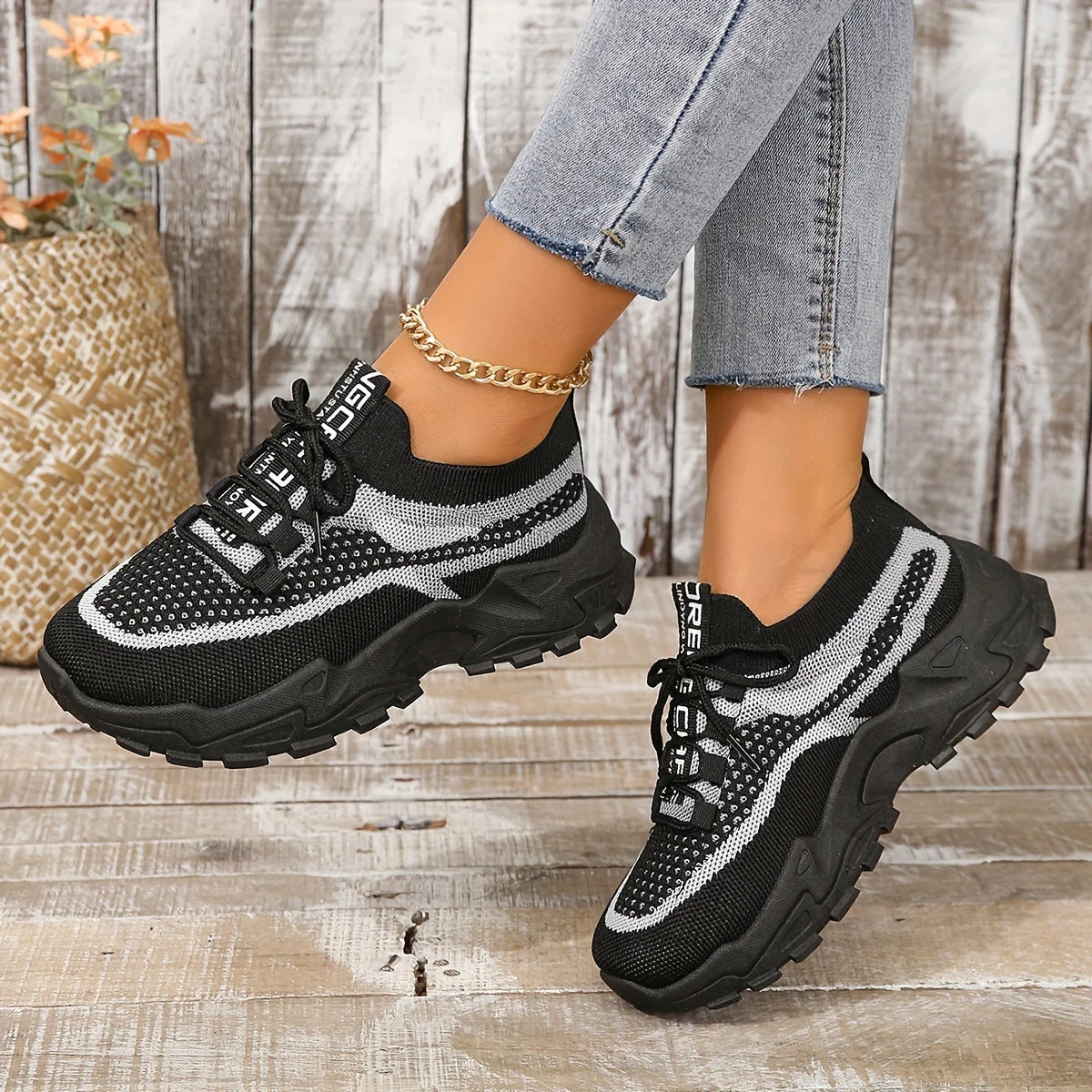 Amanda Stylish Mesh Sneakers with Flexible Fit - Image 26