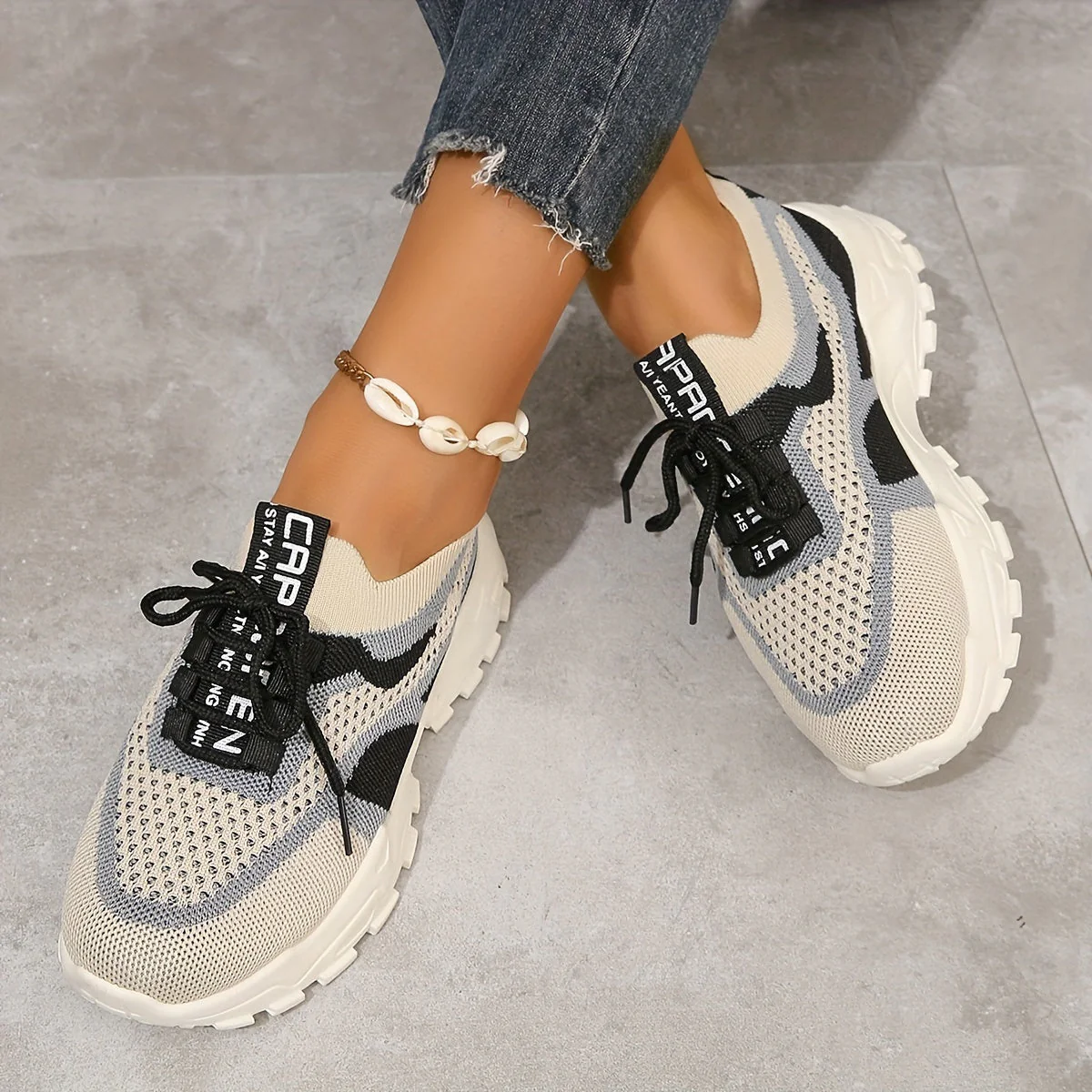 Amanda Stylish Mesh Sneakers with Flexible Fit - Image 6