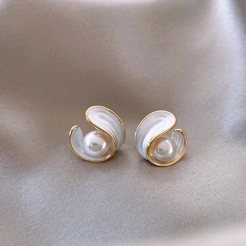 Antoinette Luxe White Opal Earrings - Image 4
