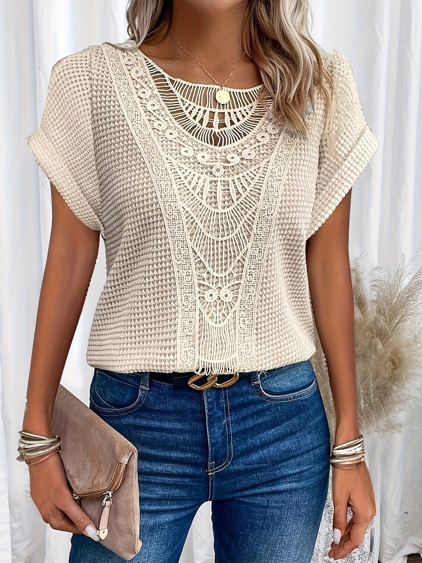 Beautifully Detailed Knitted Top - Image 12