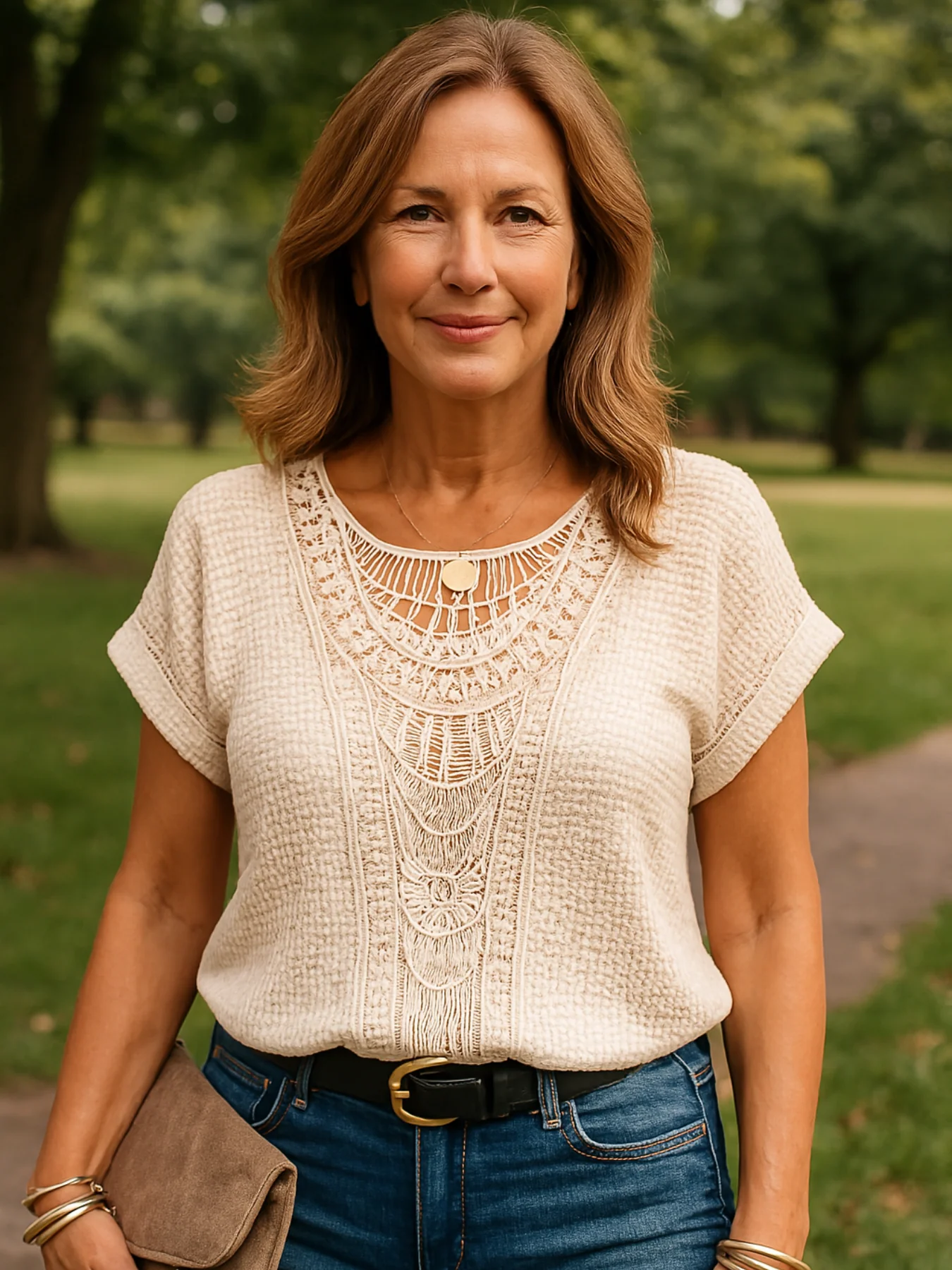 Beautifully Detailed Knitted Top - Image 13