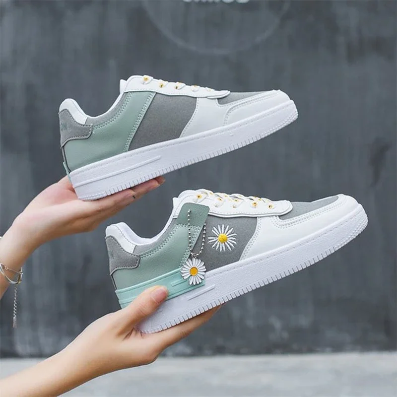 Birdie - Korean Lace-up Flat Sneakers - Image 2