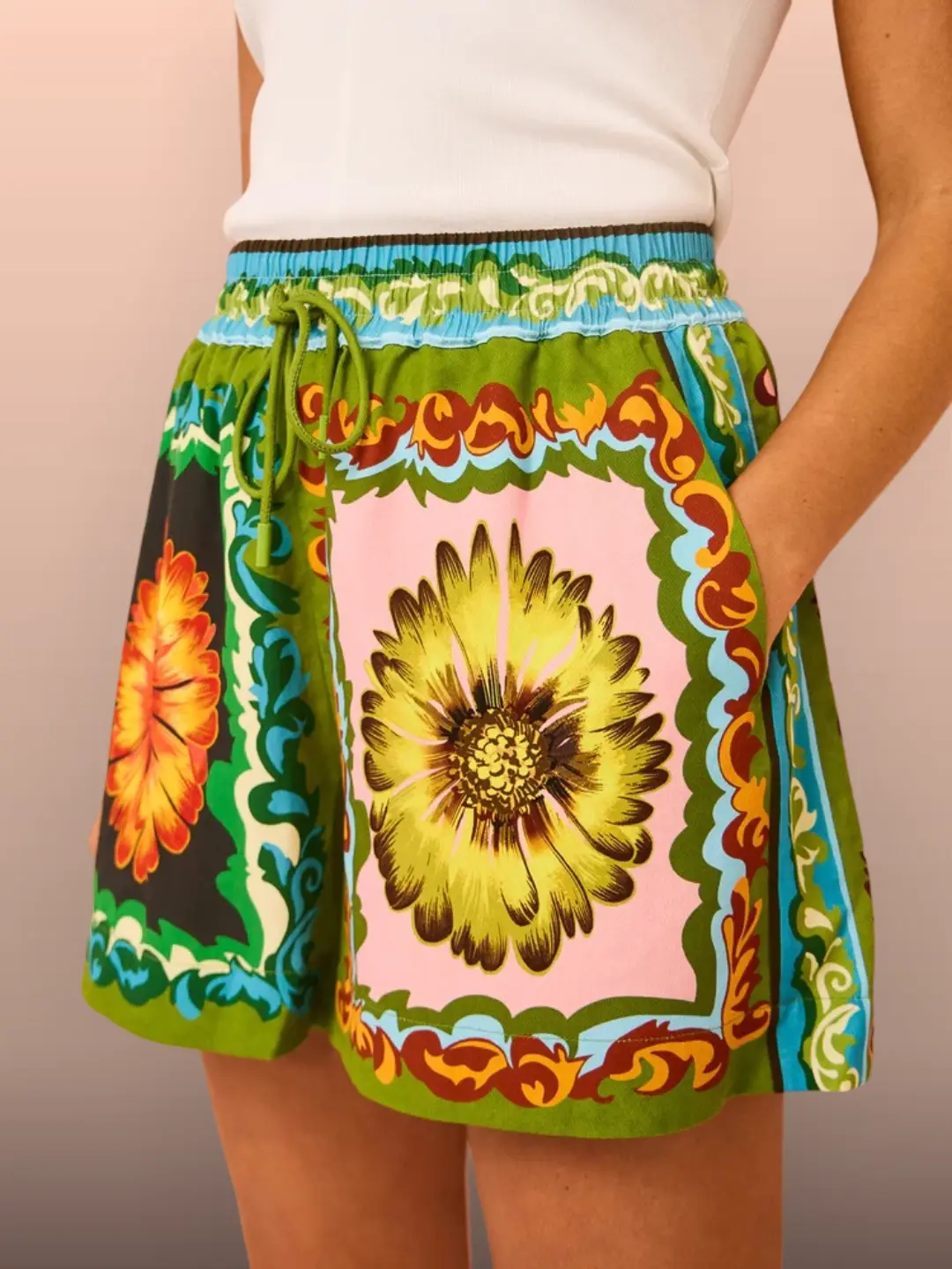 Bloom Print Matching Shorts Set - Image 11