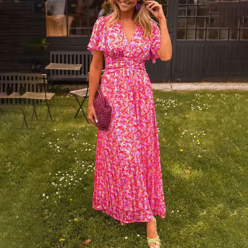 Petal Tone Flowy Midi Dress - Image 2