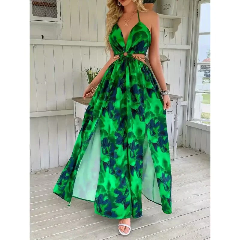 Boho Spaghetti Strap Maxi Dress - Image 15