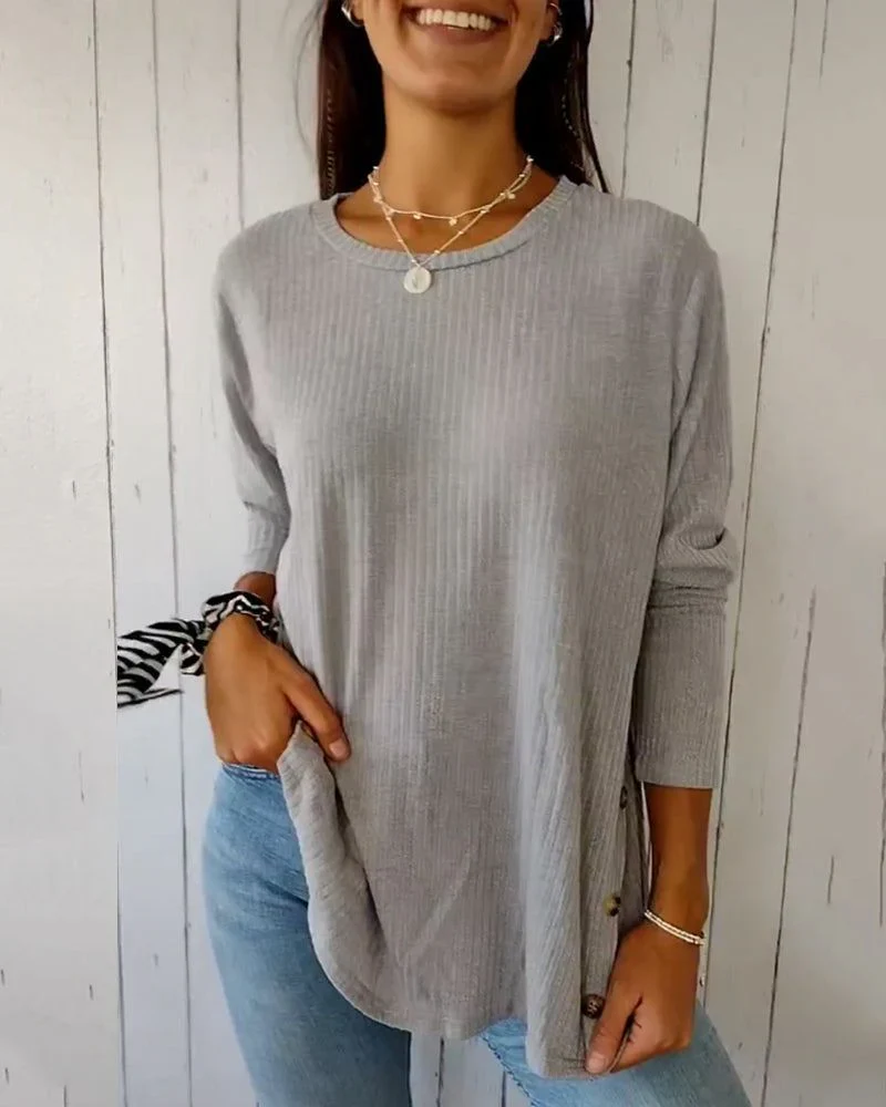 Breathable Basic Crewneck Tee Shirt - Image 5