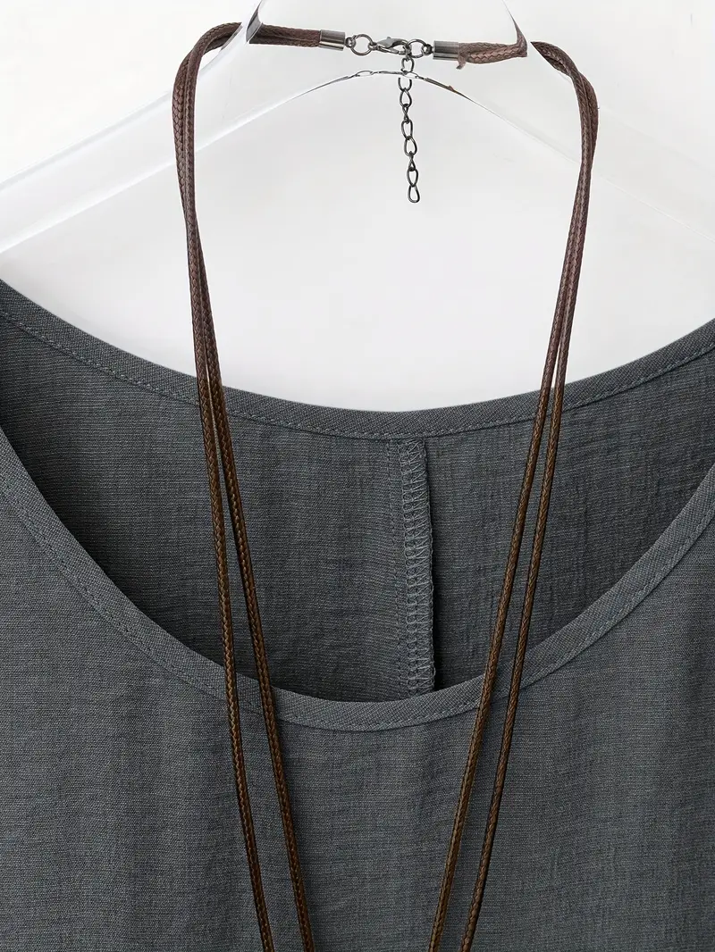 Breezy Casual Cotton Loose Blouse - Image 16