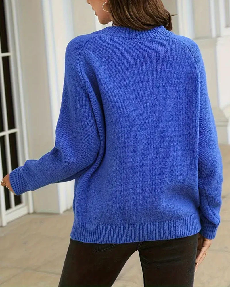 Button-Down Crew Neck Sweater - Image 3
