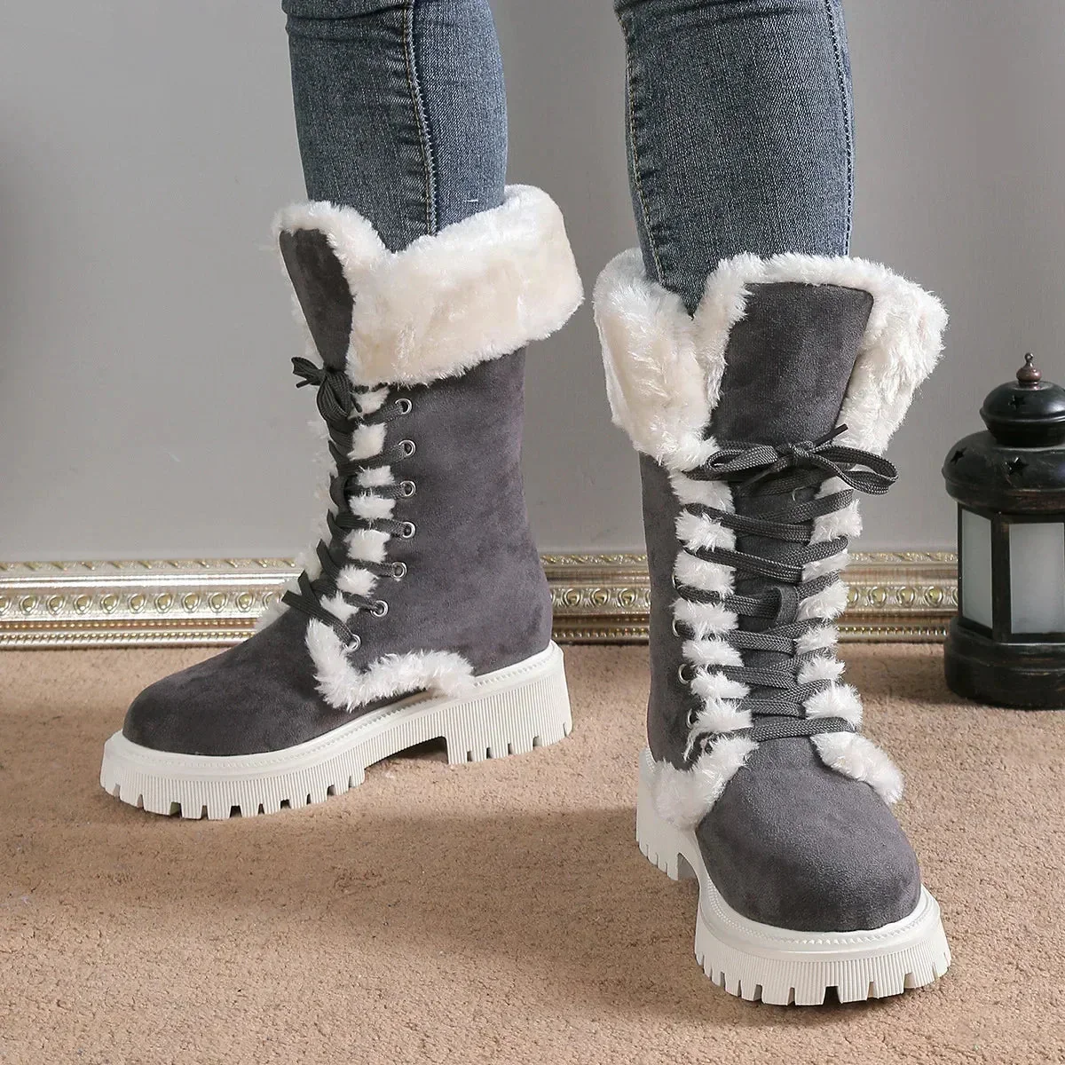 Camille Insulated Fur Boots - Image 11