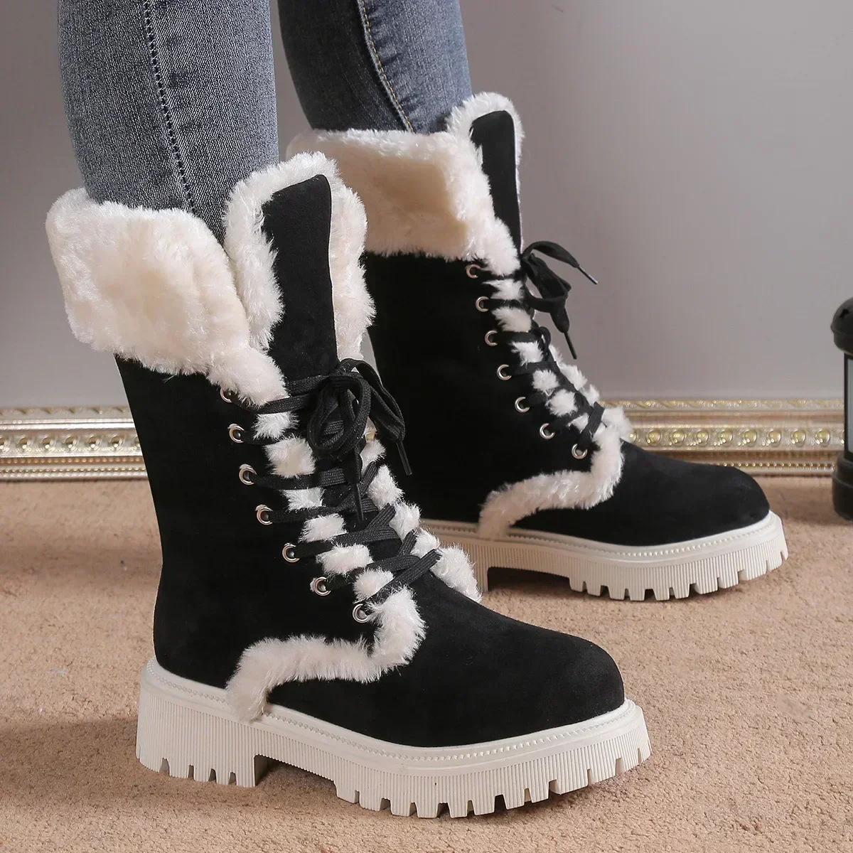 Camille Insulated Fur Boots - Image 12