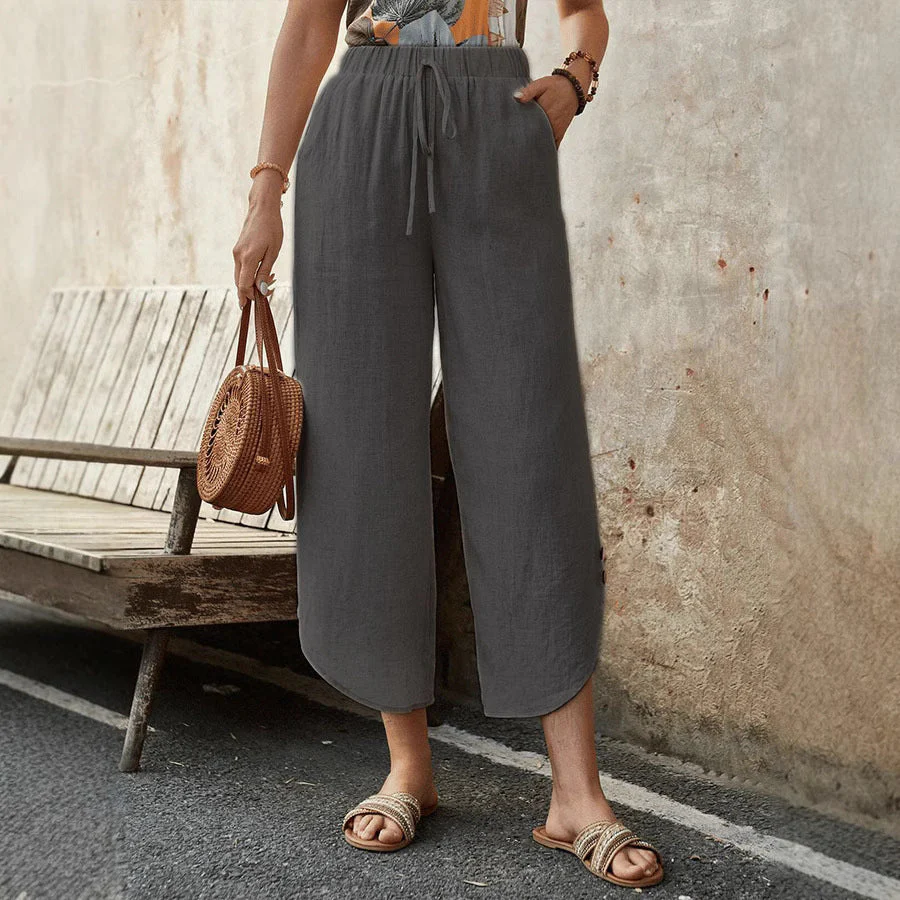 Casual Cotton Drawstring Pants - Image 11