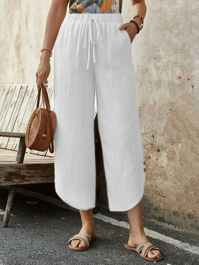 Casual Cotton Drawstring Pants - Image 12