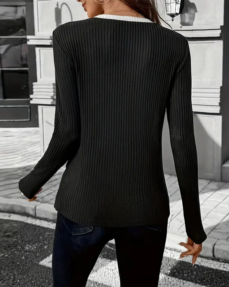 Casual Fashion Crew Neck T-shirt - Image 6