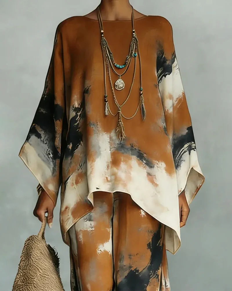 Casual Fashion Wide Leg Pants Set - Image 3