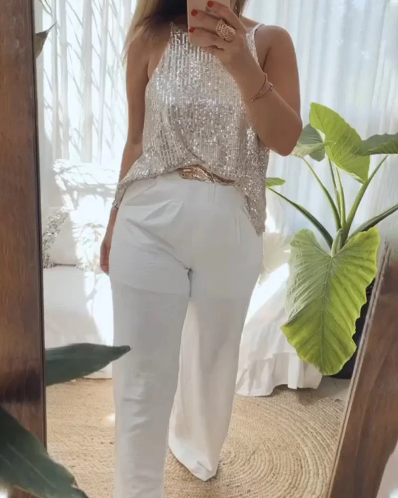 Casual Front-Back Reversible Top - Image 2