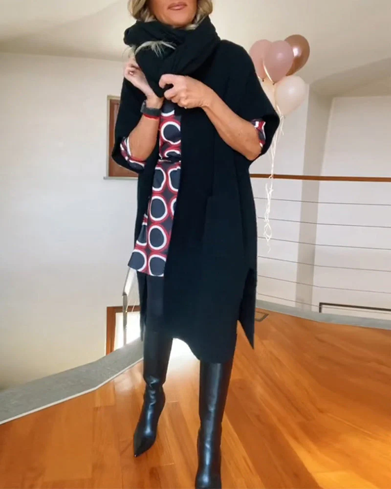 Casual Half Sleeve Pocket Cardigan - Image 5