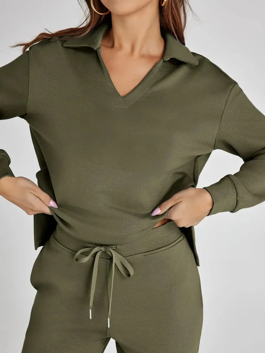 Casual Long Sleeve Two-piece Set - Image 12
