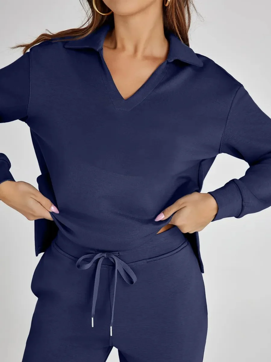 Casual Long Sleeve Two-piece Set - Image 18