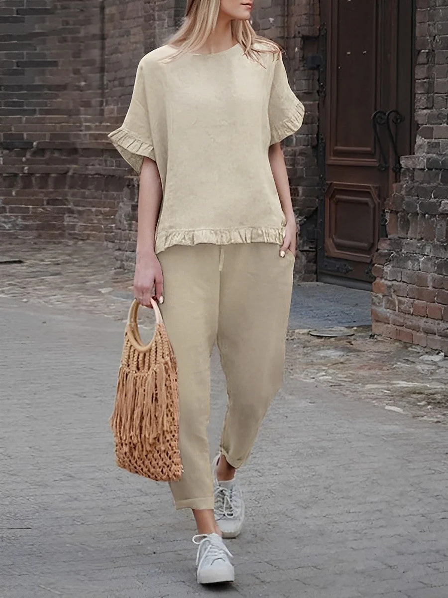 Casual Long-Sleeved Two-Piece Set - Image 3
