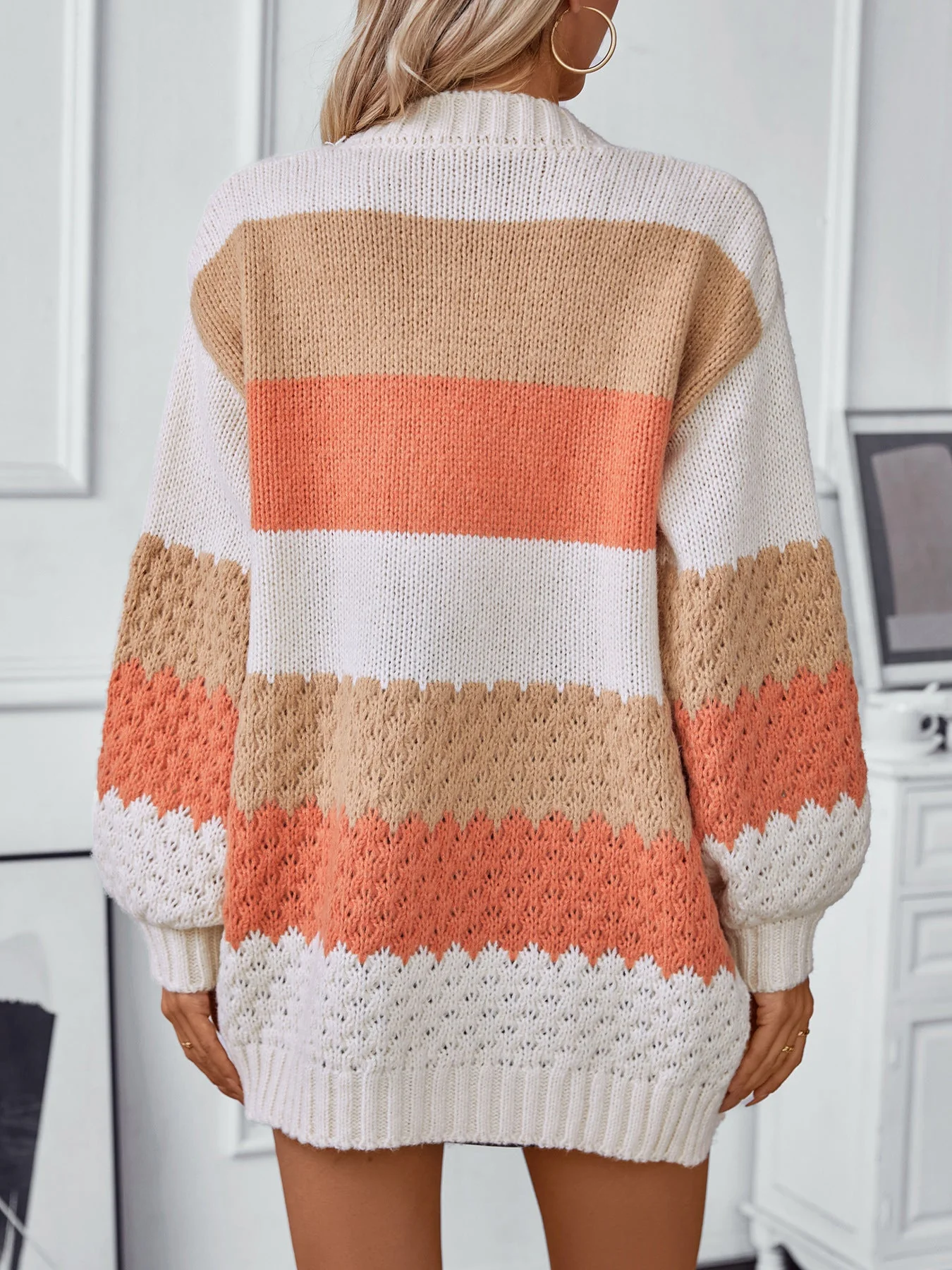 Casual Loose Sleeve Cross-Border Knitted Sweater - Image 5