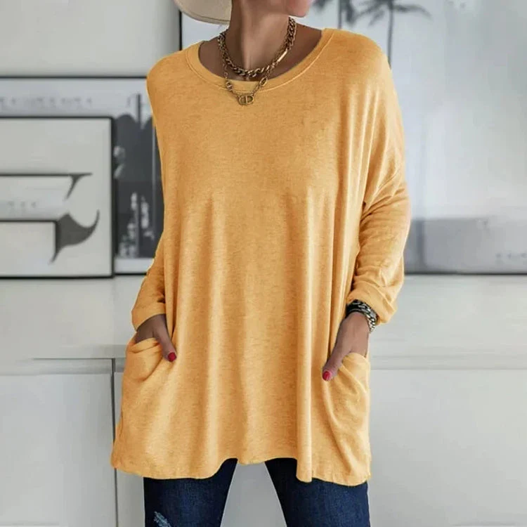 Casual Oversized Round Neck Sweater - Image 5