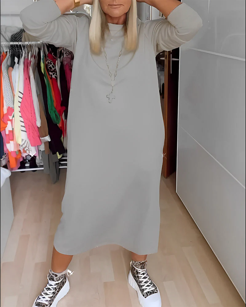 Casual round neck dress - Image 12