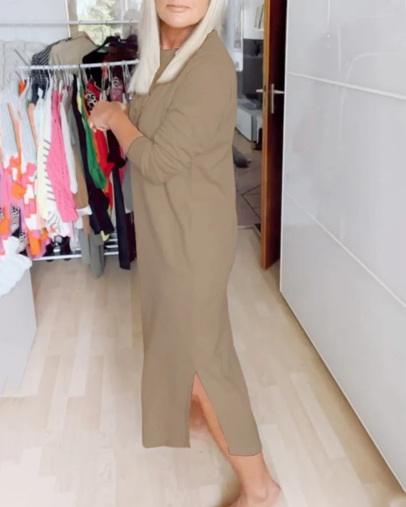 Casual round neck dress - Image 38