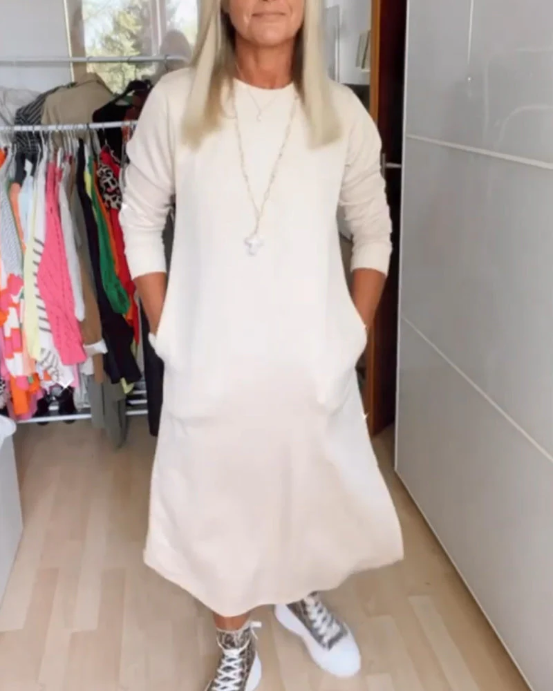Casual round neck dress - Image 8