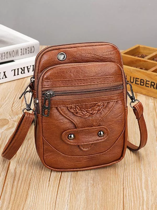 Casual Shoulder Bag with Stylish Edge