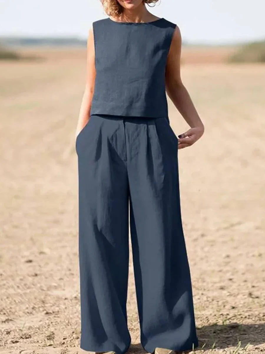 Casual Simple Two-Piece Set - Image 3