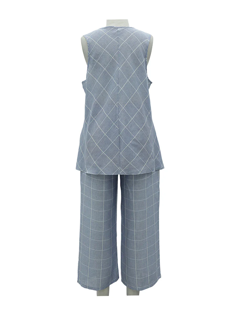 Casual Sleeveless Two-Piece Set - Image 3