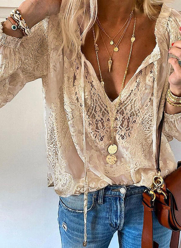 Casual Summer Lace Blouse – Lightweight, Breathable Style for Effortless Warm-Weather Outfits - Image 9