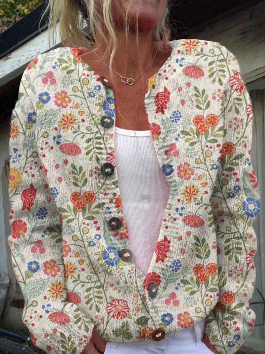 Casual Women’s Cardigan with Digital Print - Image 8