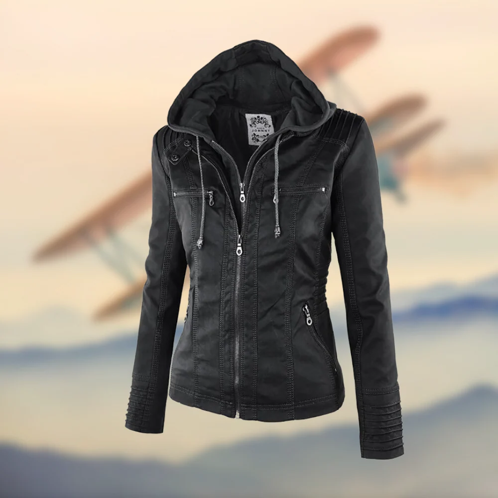 Casual Zip-Up Hooded Jacket - Image 4