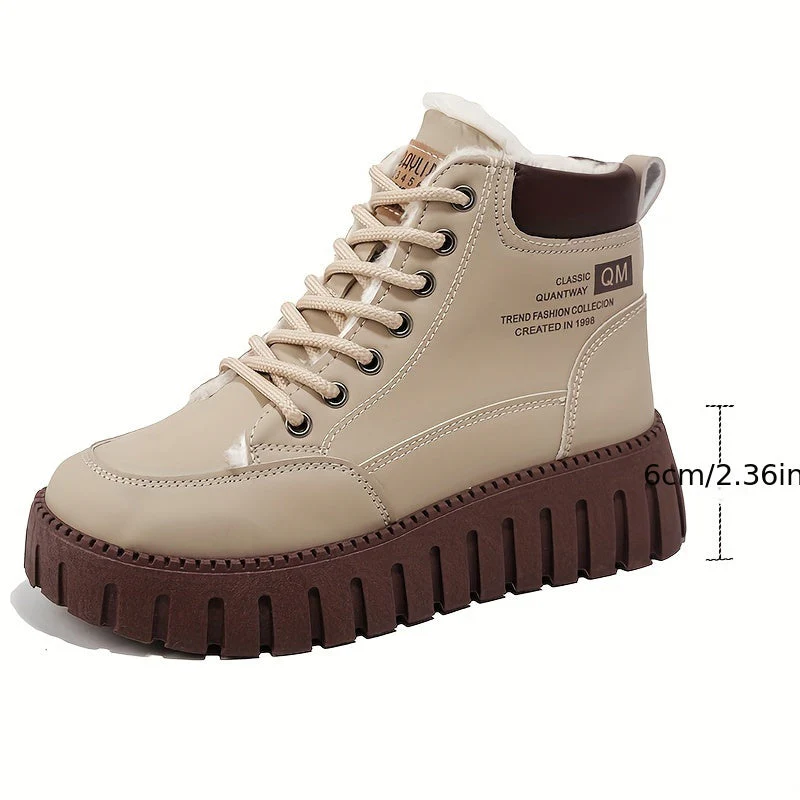 Celestine - Warm Stylish Lined Sneakers - Image 11