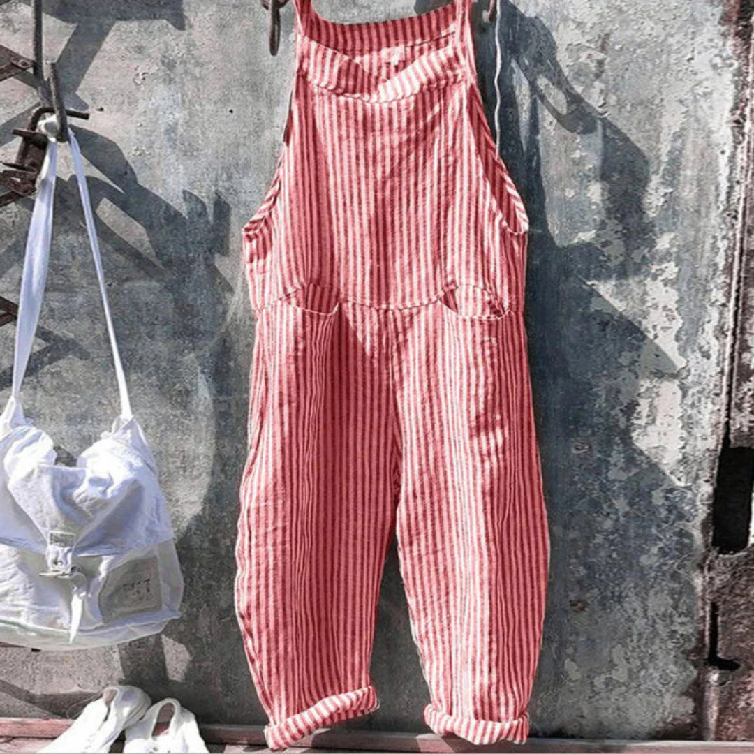 Checkered Sleeveless Jumpsuit for Women - Image 11