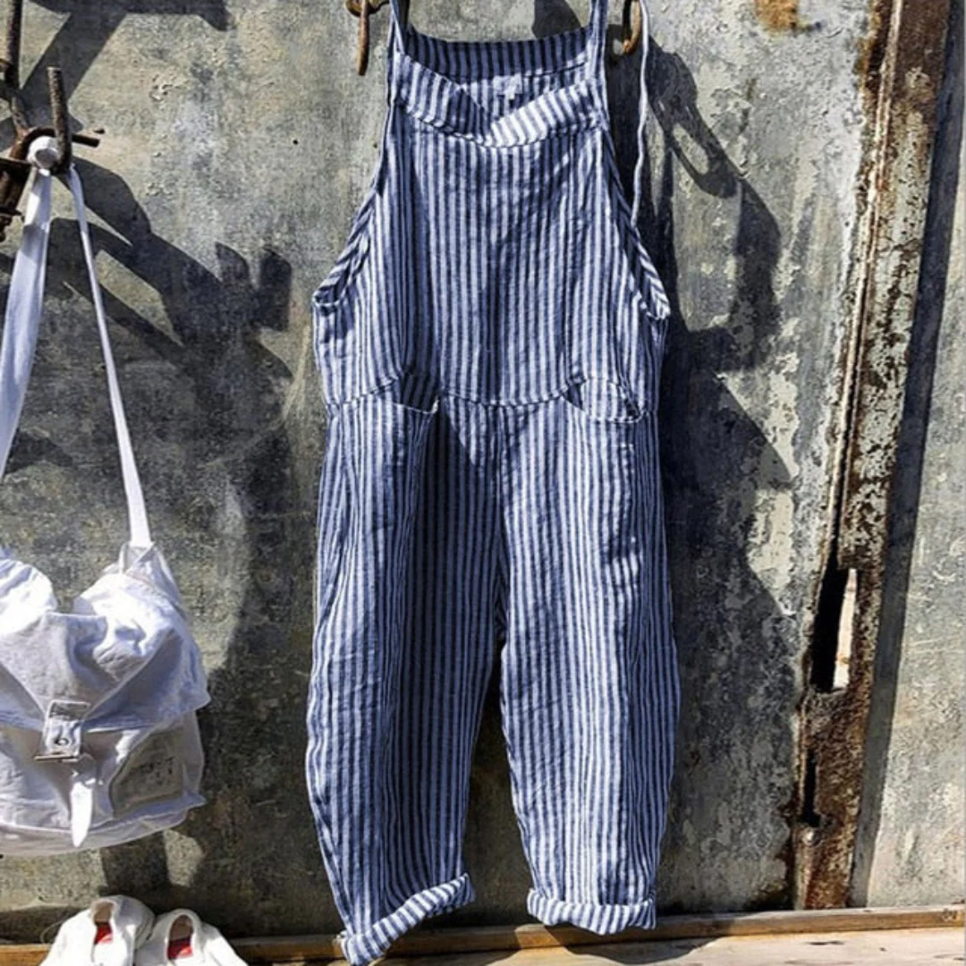 Checkered Sleeveless Jumpsuit for Women - Image 3