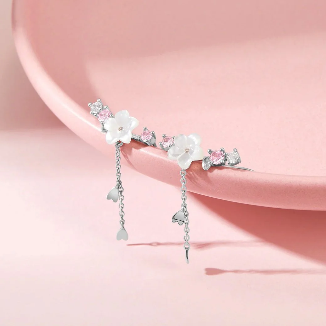Cherry Blossom Earrings for Women - Image 3