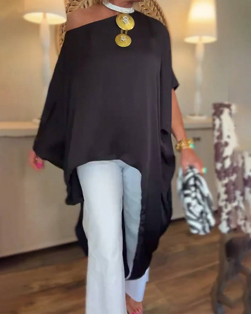 Chic Cascade Longline Top - Image 7