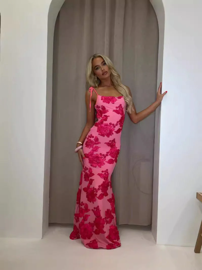 Chic Long Sleeve Floral Midi Dress - Image 14