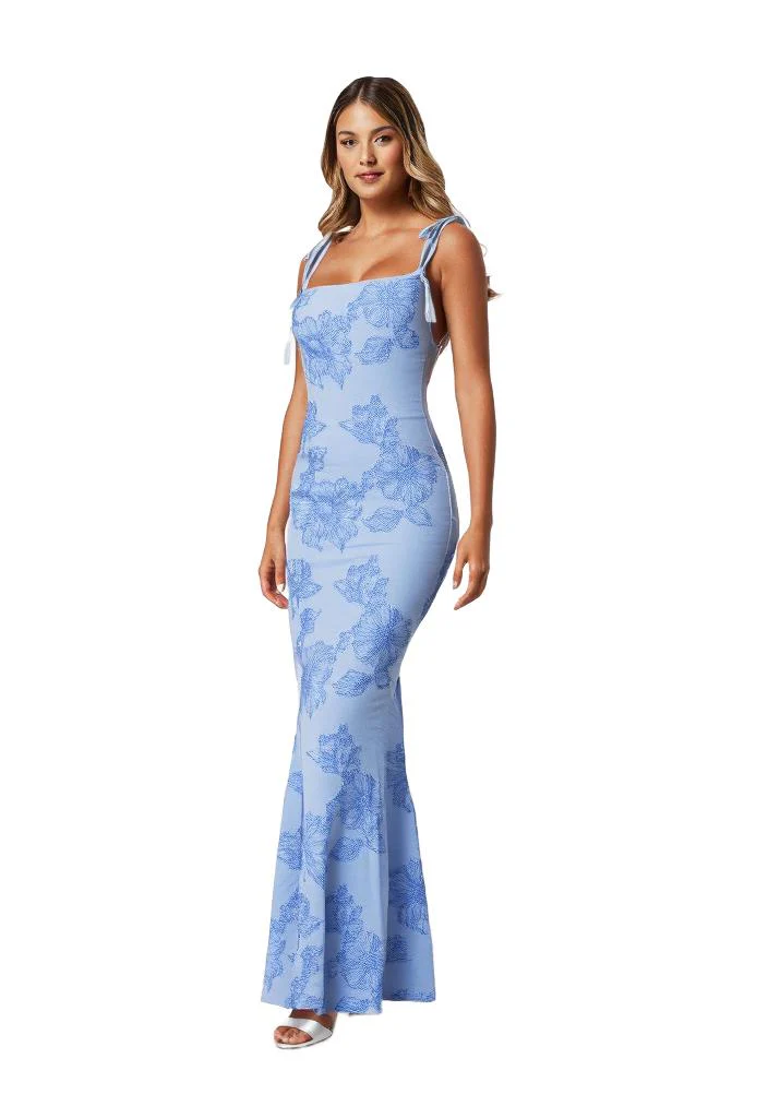 Chic Long Sleeve Floral Midi Dress - Image 5