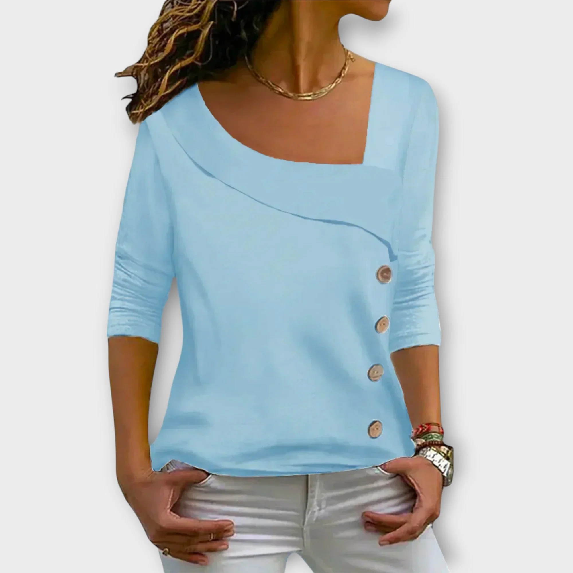 Chic Longline Top – Drapey Silhouette with Relaxed Fit for Effortless Day-to-Night Styling - Image 3