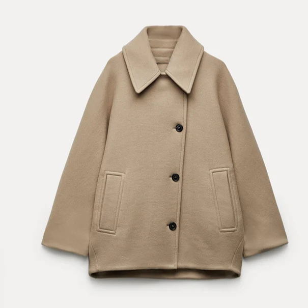Chic Oversized Wool Jacket Women - Image 17