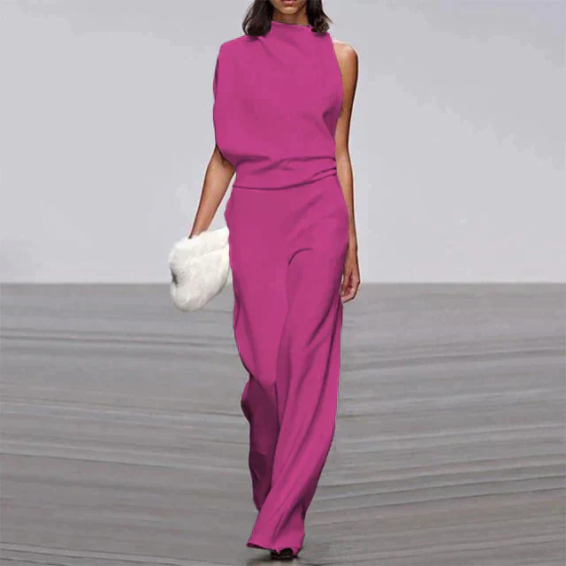 Chic Sleeveless Jumpsuit with Wide Legs for Women - Image 11